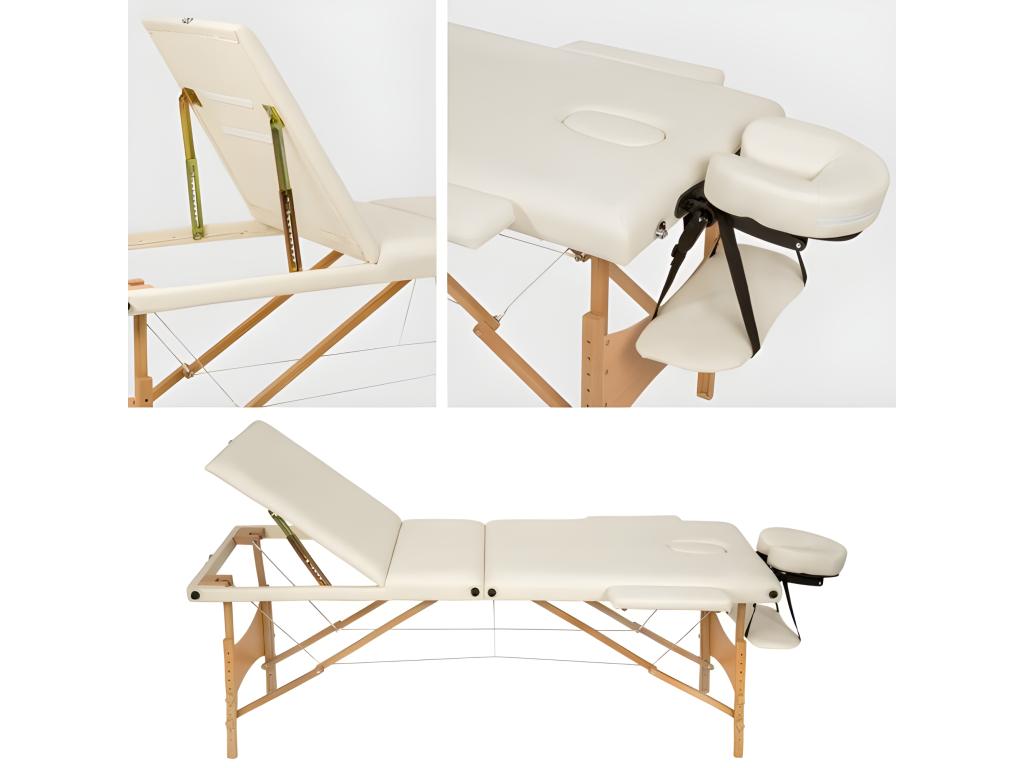 Massage table 3 cream 210x95x84 cm 08 0000465 BHPT10425
