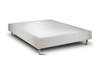 Sommier Tapissier Velours Gris clair 160x200 H35cm XIND02376