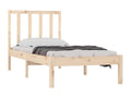 Cadre de lit sans matelas bois de pin massif 90x190 cm TQPY77448