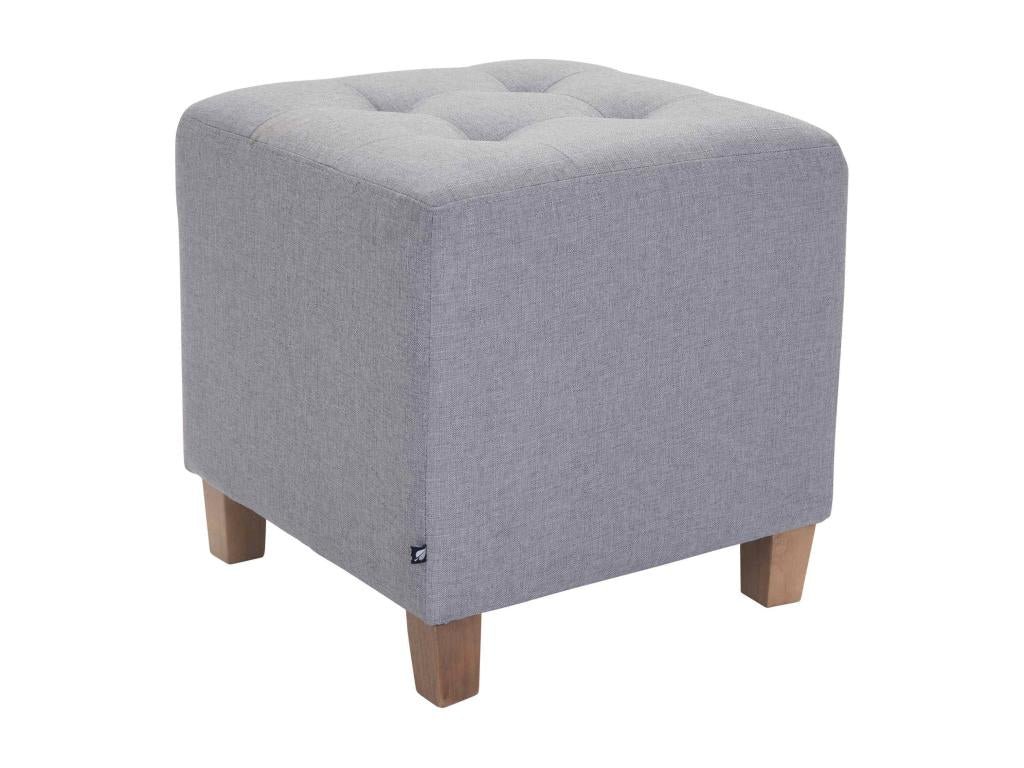 Stool - Fabric / Wood - Light Grey - Ventoriq IWZS42679
