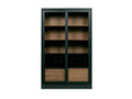 Lumenao - 2-Door Wooden Display Cabinet H200cm - Black OAYF09566