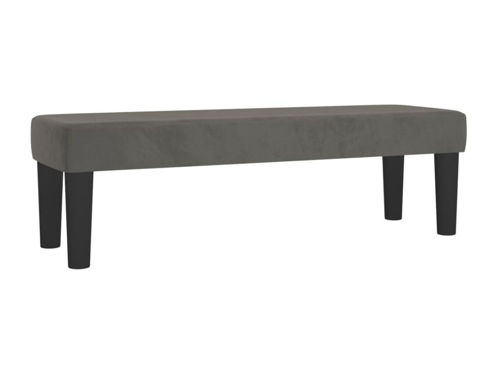Lit à sommier tapissier et matelas Gris foncé 160x200cm Velours BJEM52797