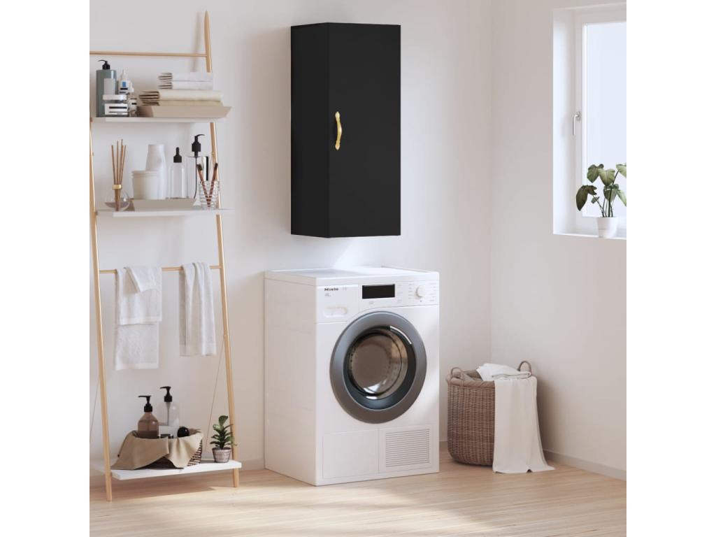 Armoire murale noir 34.5x34x90 cm PFAE69876