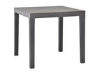 Table de jardin carrée plastique anthracite Lumenao 2 OJGK57090
