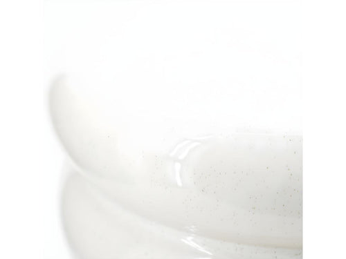 Boislis - Round ceramic side table 33cm - White FABI84638