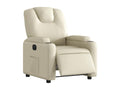 Fauteuil inclinable électrique Crème Similicuir RJEI43962
