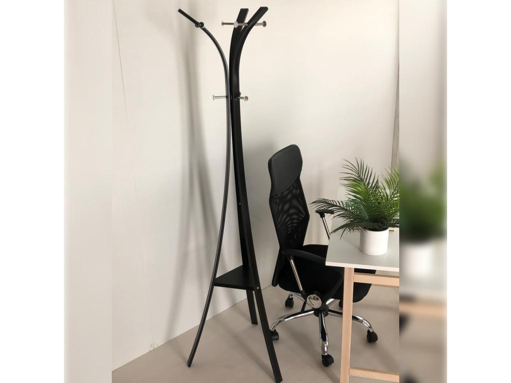 Chaise de bureau en métal et similicuir 62x70x110 cm QXCM61605