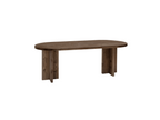 Oval dining table in brown fir wood 160x75cm - Lumenao BMFQ42105