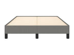 Cadre de lit sans matelas gris foncé 120x190 cm tissu LAMB46288