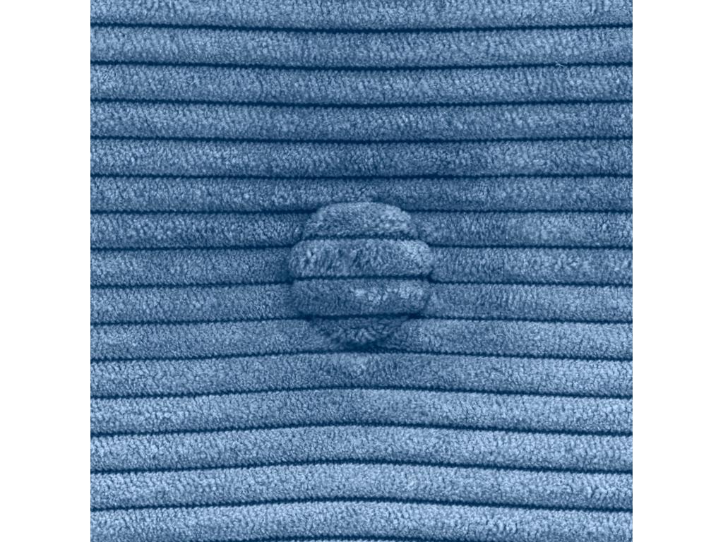 Lumenao Tête de Lit Velours Côtelé Uni avec Boutons 95x60 Lits 80/90 - Bleu PMUP01501