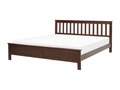 Lit avec sommier Bois MAYENNE 180x200 cm Marron foncé PCAC16364