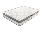 Lumenao 140x200 cm Mattress Set with 26 cm Grey Slatted Base, 2 Pillows, and Duvet XJYM08458