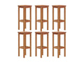 Ventoriq KIUA89399 Solid Wood Bar Stools, Set of 6