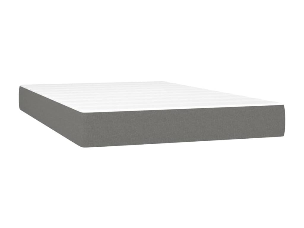Sommier à Lumenao de lit et matelas et LED Gris foncé 120x200 cm OFVB24505