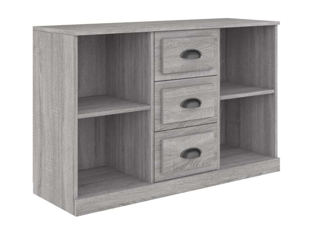 Buffet Lumenao gris 104.5x35.5x67.5 cm bois d'ingénierie MPLO30542