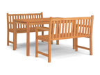 3-piece garden dining set, solid teak wood OIUX05314