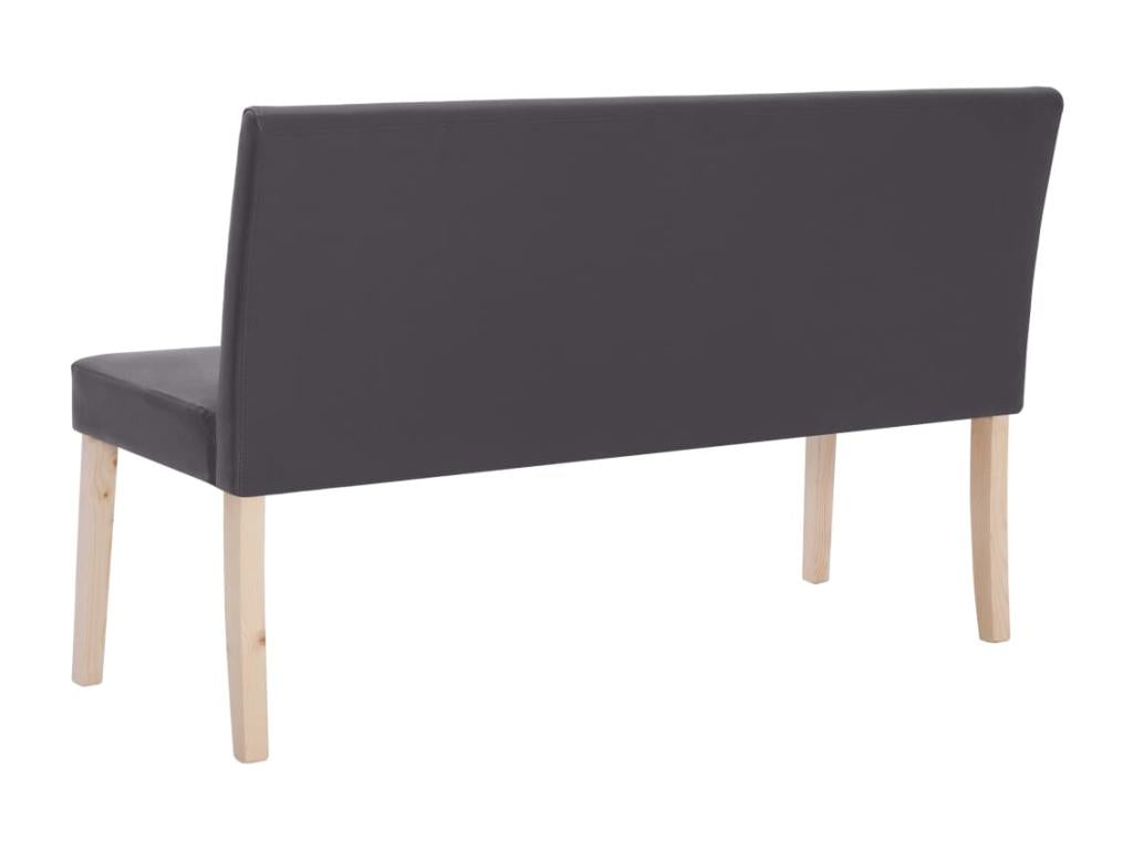 Banc 139.5 cm Gris Similicuir WVOE28411