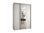 ARMOIRE Ventoriq 3 À PORTES COULISSANTES 235.2/180/45 3 portes Blanc/Blanc/Argent FSAO67606