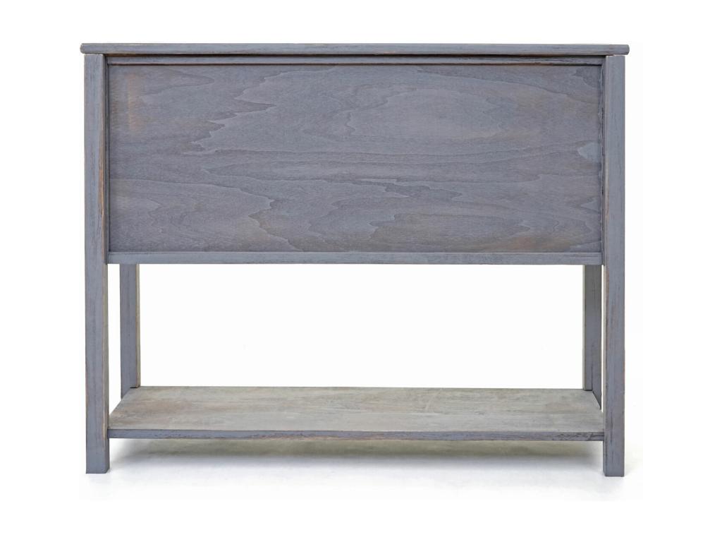 Commode Lumenao-D57 armoire avec porte glissante buffet 81x102x34cm style Lumenao vintage gris foncé SNFW86848
